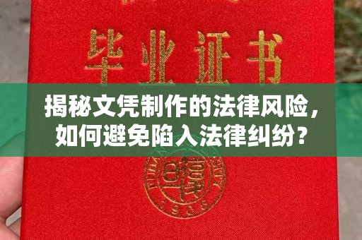阳泉揭秘文凭制作的法律风险，如何避免陷入法律纠纷？