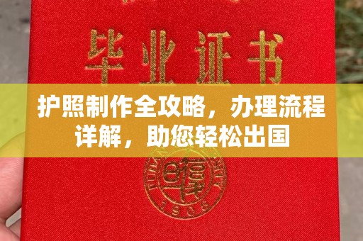 阳泉护照制作全攻略，办理流程详解，助您轻松出国